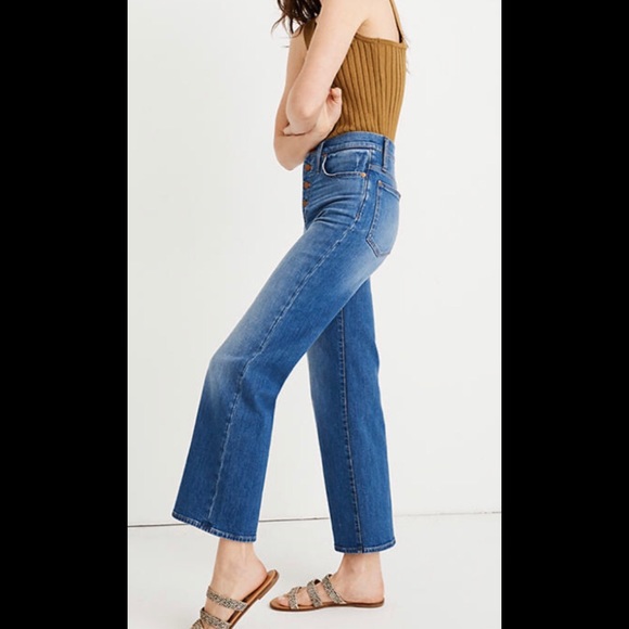 slim wide leg jeans madewell